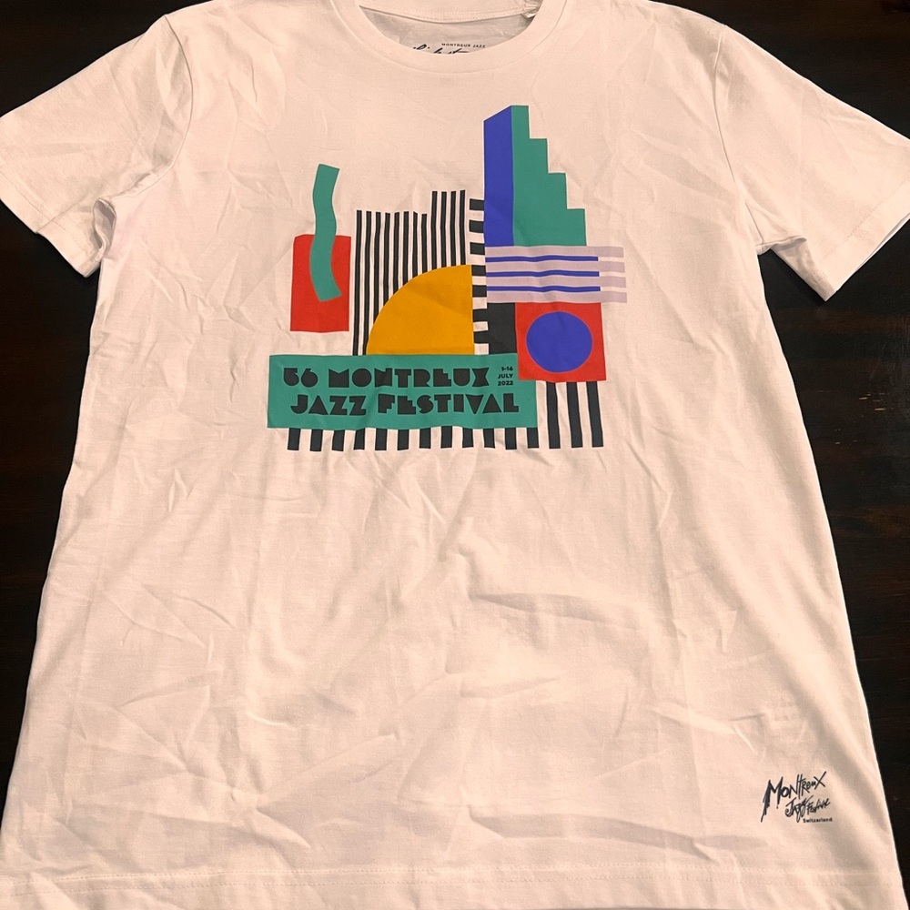 Montreux Jazz Festival White Graphic T-Shirt